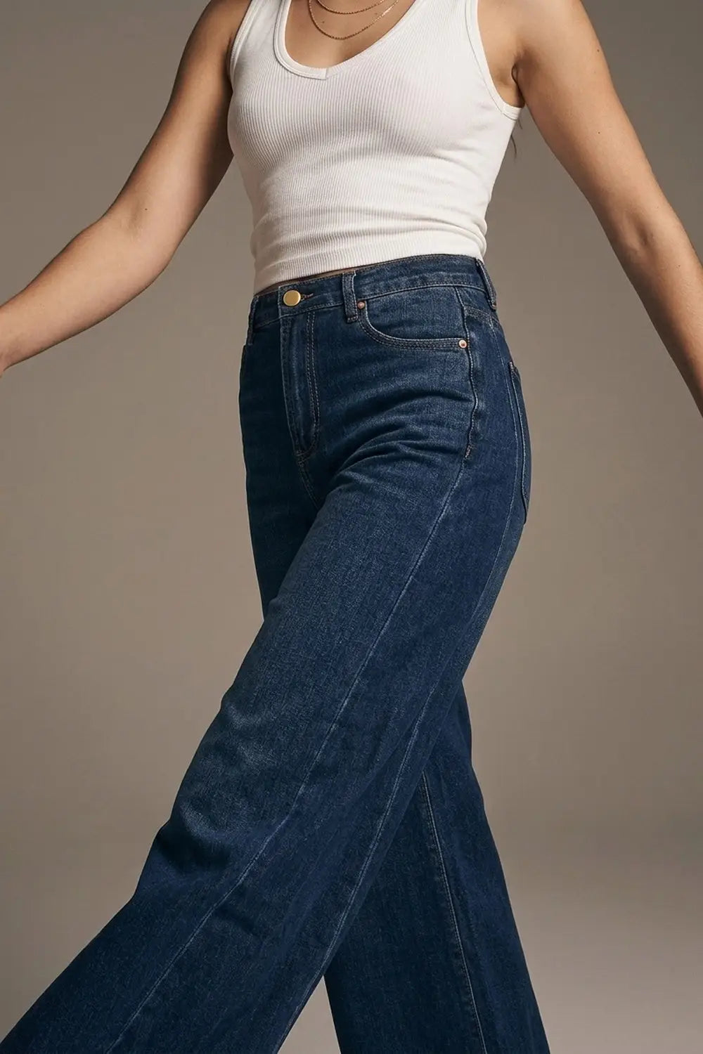Extra Wide Leg Jeans in Dark Wash