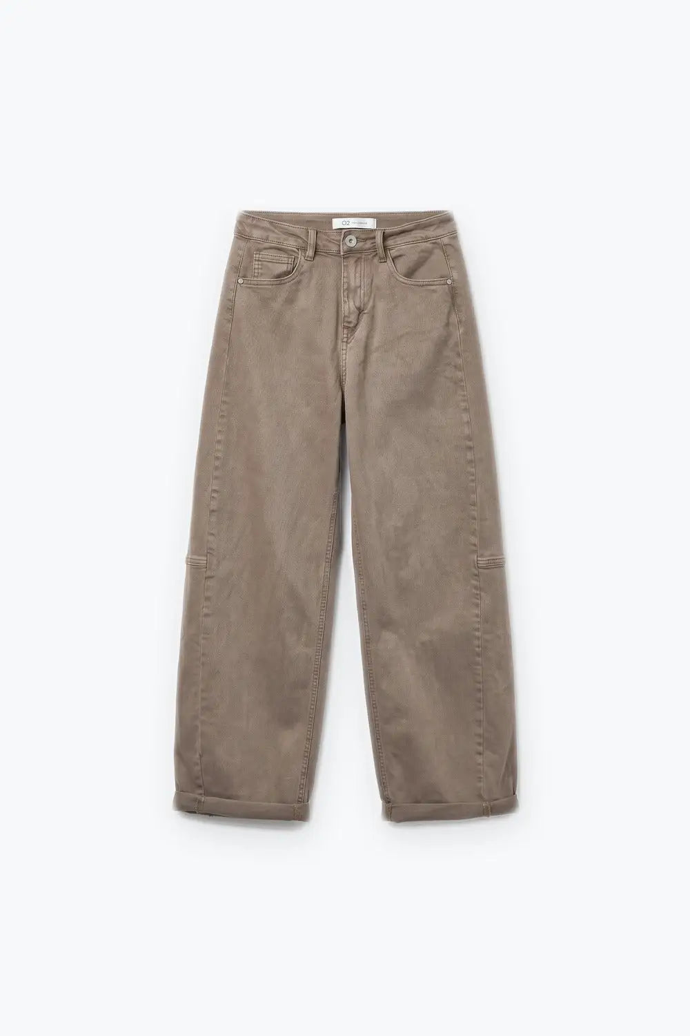 Fango Wide-Leg Pants in Barrel Style with side seam - Colored Jeans