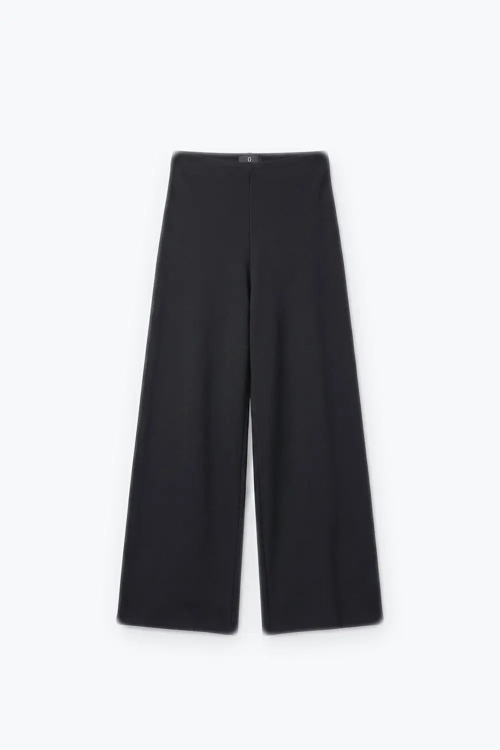 Navy Smooth Woven High Waist Wide Leg Pants without waistband - Pants