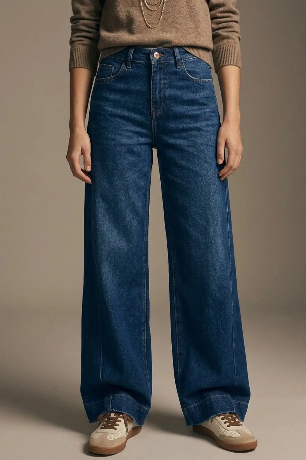 Dark wash Blue Jeans with extra wide leg