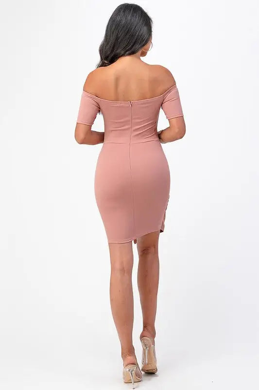 Front Twisted Bodycon Dress *More Colors - Dresses