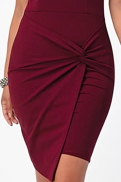 Front Twisted Bodycon Dress *More Colors - Dresses