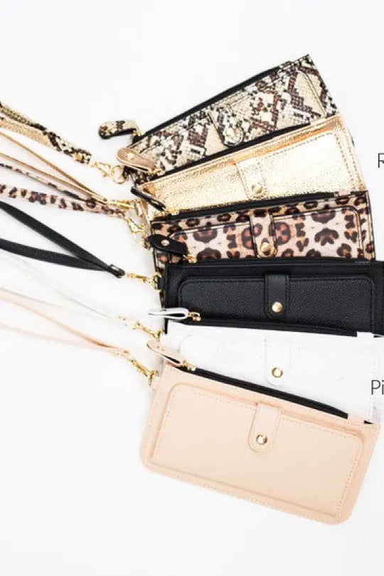 Bella Wristlet Credit Card Zipper Wallet