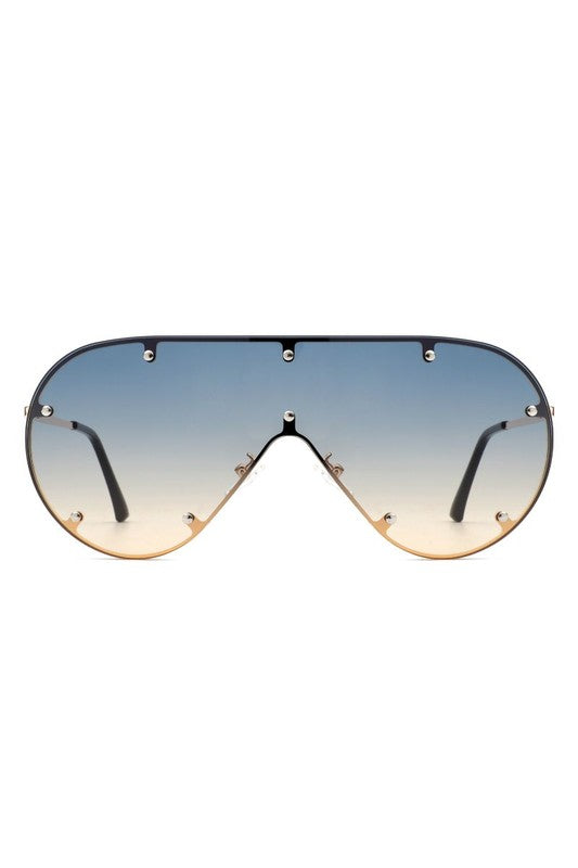 Retro Oversize Aviator Sunglasses