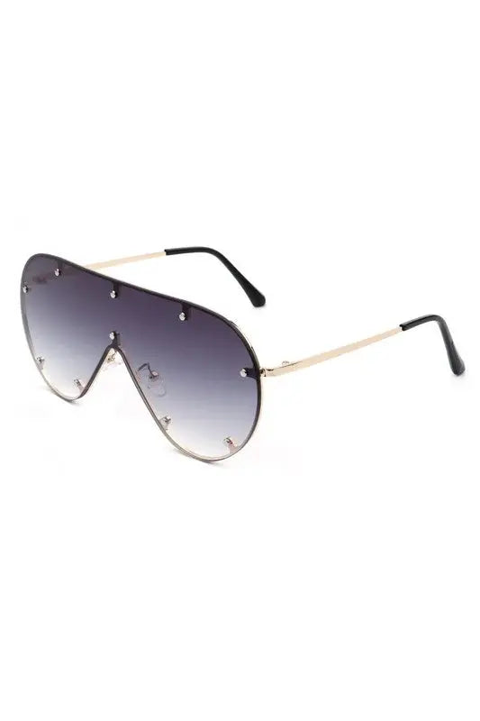 Retro Oversize Aviator Sunglasses - Sunglasses