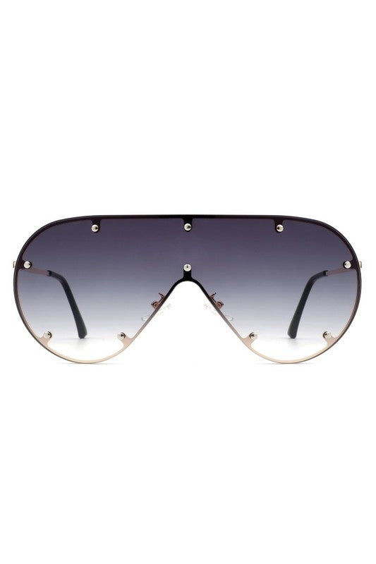 Retro Oversize Aviator Sunglasses