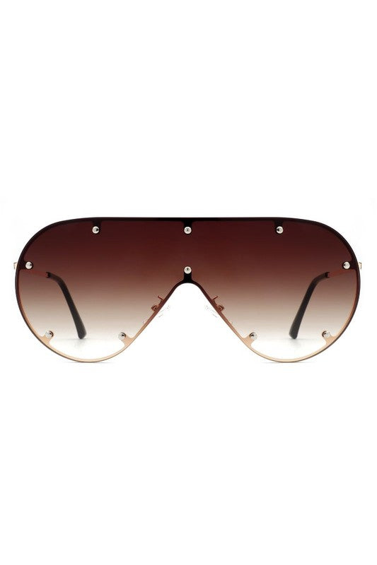 Retro Oversize Aviator Sunglasses