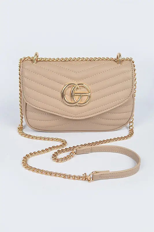 GiGi Quilted Shoulder Bag *More Colors - NUDE / O/S