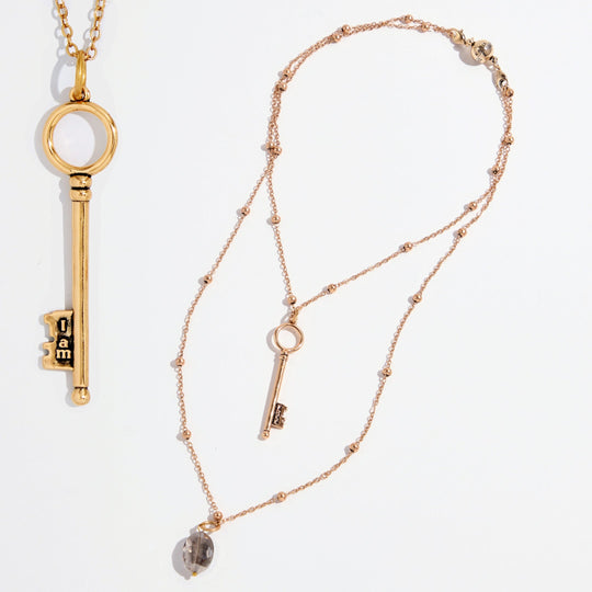 I Am Free Key Dainty Necklace - MELISSA JEAN