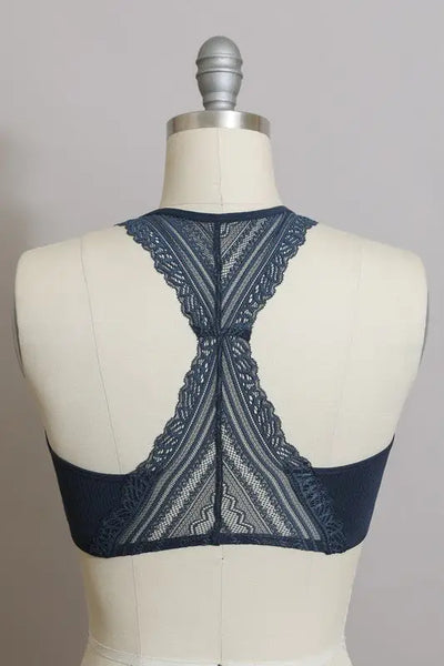 Seamless Lace Bralette *More Colors - Gray Blue / S - Basics