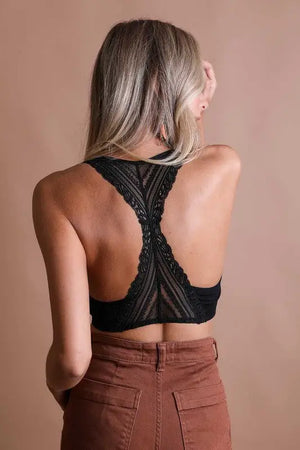 Seamless Lace Bralette *More Colors - Black / M - Basics