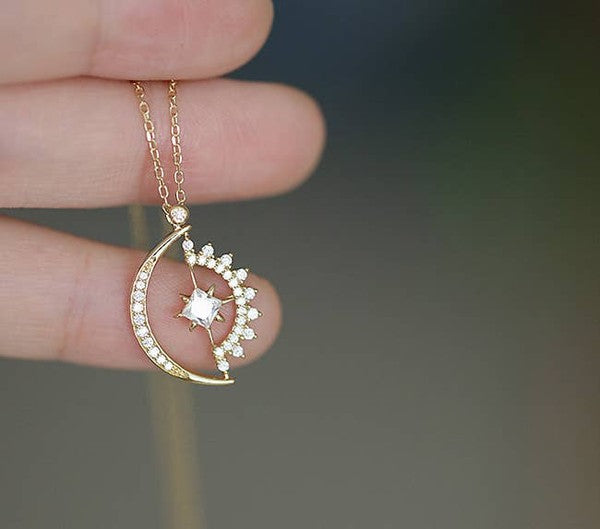 14K Gold Luna Necklace