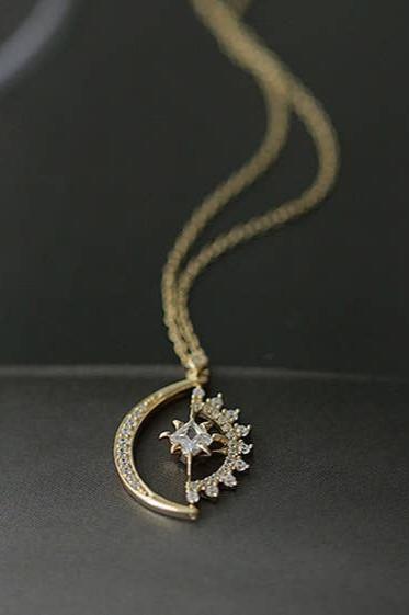 14K Gold Luna Necklace