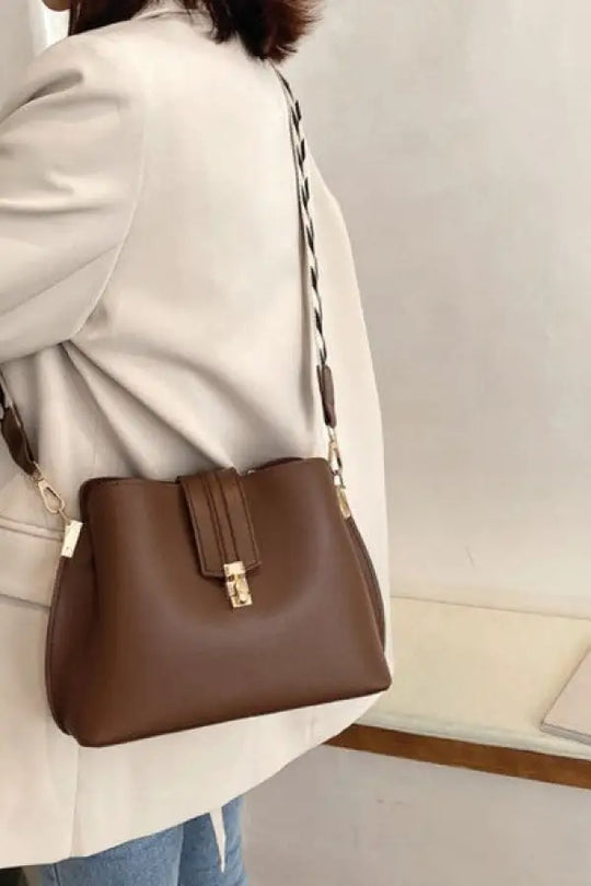 Checkered Shoulder Bag - Bags & Belts