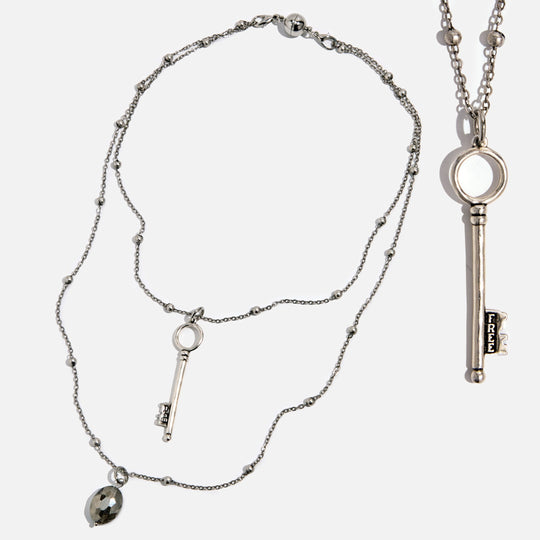 I Am Free Key Dainty Necklace - MELISSA JEAN
