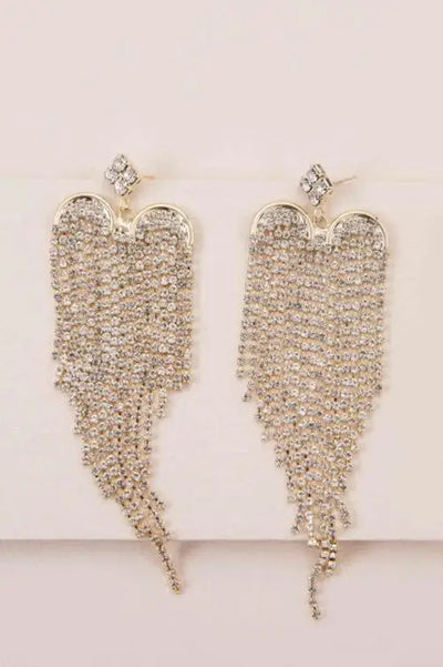 Heartbreaker Luxury Dangle Earrings - Gold / OS - Jewelry