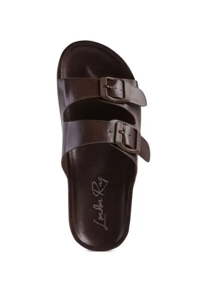 Minata Platform Buckled Slide Sandals - Shoes