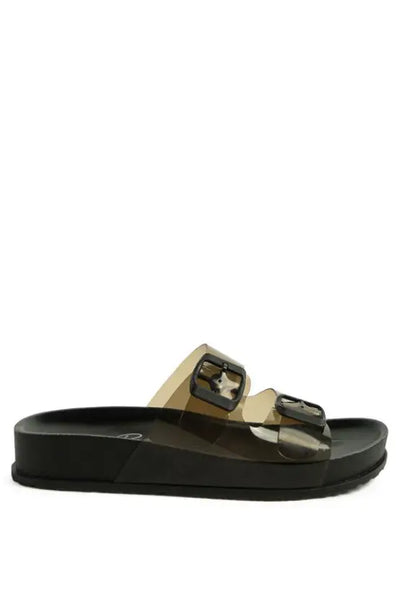 Minata Platform Buckled Slide Sandals - Shoes