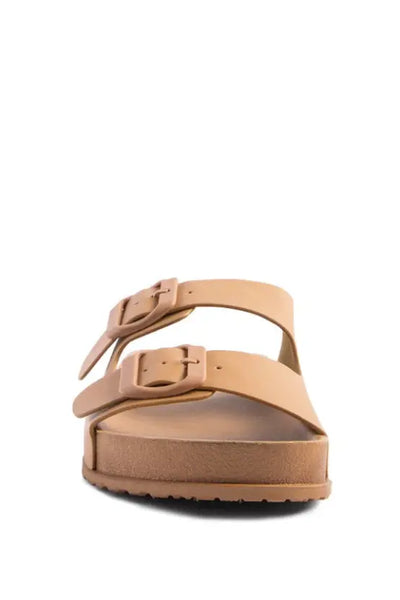 Minata Platform Buckled Slide Sandals - Shoes