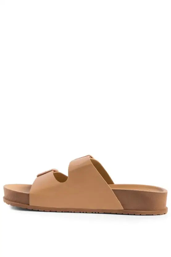 Minata Platform Buckled Slide Sandals - Shoes