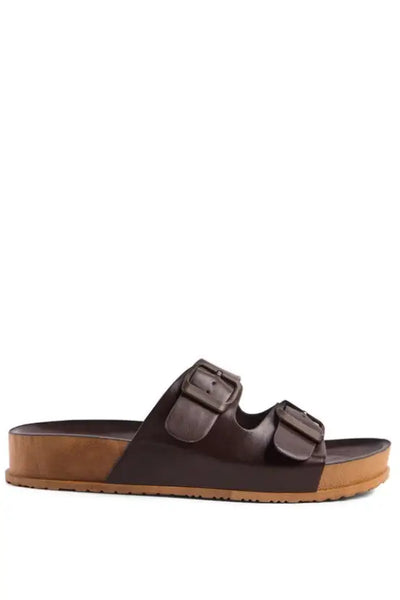 Minata Platform Buckled Slide Sandals - Shoes