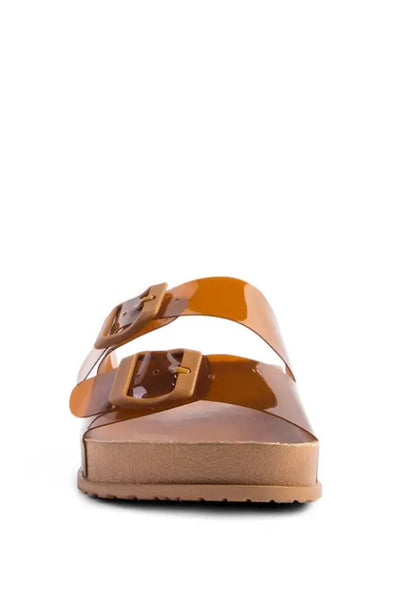 Minata Platform Buckled Slide Sandals - Shoes