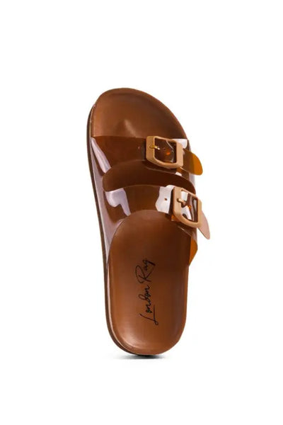 Minata Platform Buckled Slide Sandals - Shoes