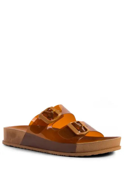 Minata Platform Buckled Slide Sandals - Shoes