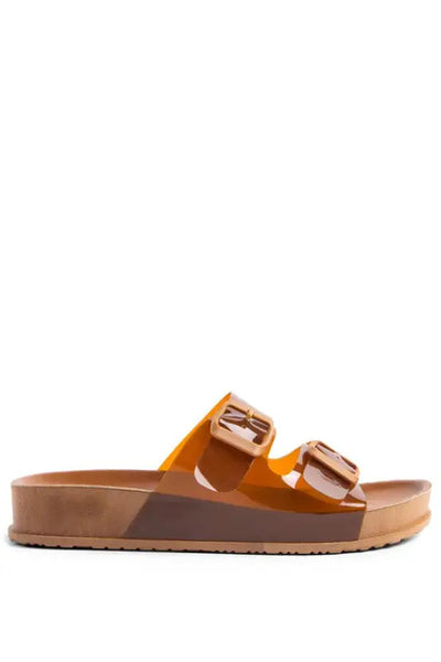 Minata Platform Buckled Slide Sandals - Shoes