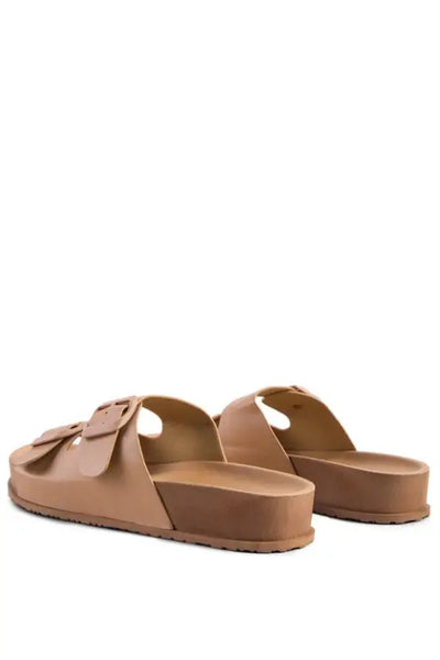 Minata Platform Buckled Slide Sandals - Shoes