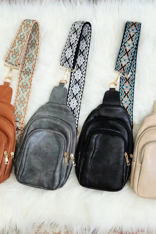 Mylah Crossbody Sling Vegan Leather Handbag