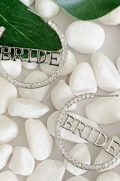 Bride Shines Hoop Earrings - Silver / OS - Jewelry