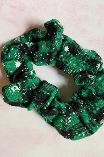 Merry Plaid Scrunch Set Of 4 - merry Plaid / OS