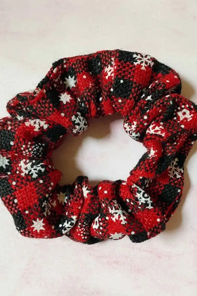 Merry Plaid Scrunch Set Of 4 - merry Plaid / OS
