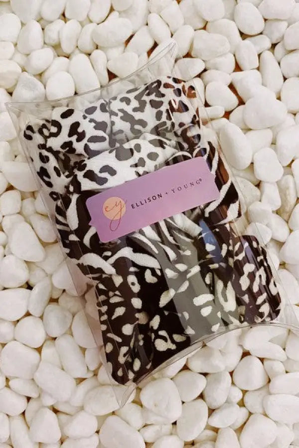 Pretty Wild Scrunch Set Of 3 - Black/White / OS