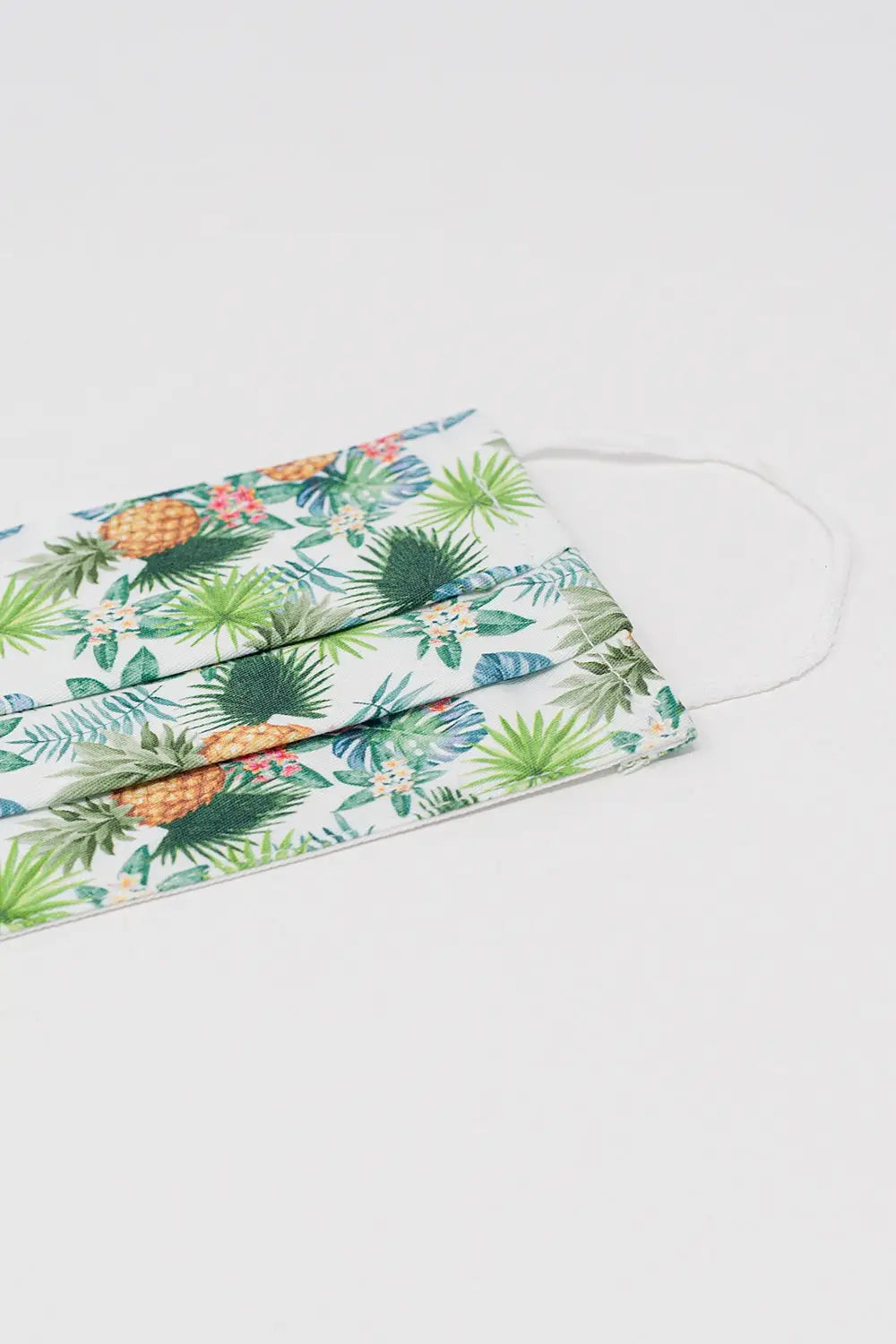 2 PACK Masque imprimé palmiers tropicaux et ananas - One Size / vert - Collares