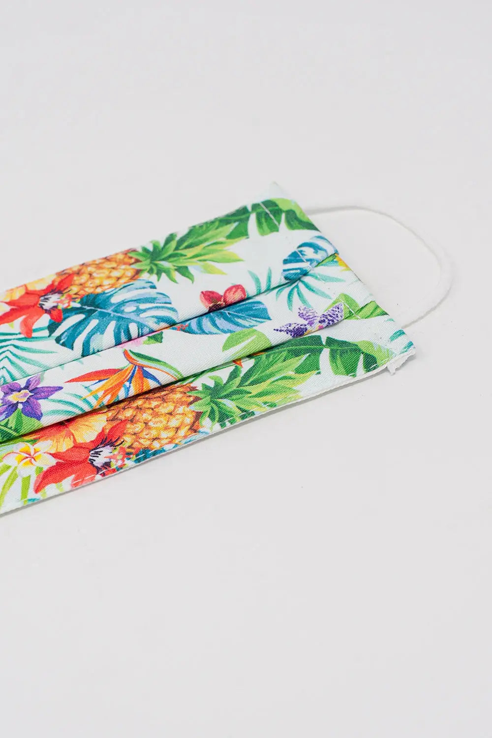 2 PACK Masque imprimé palmiers tropicaux et ananas - One Size / vert - Collares