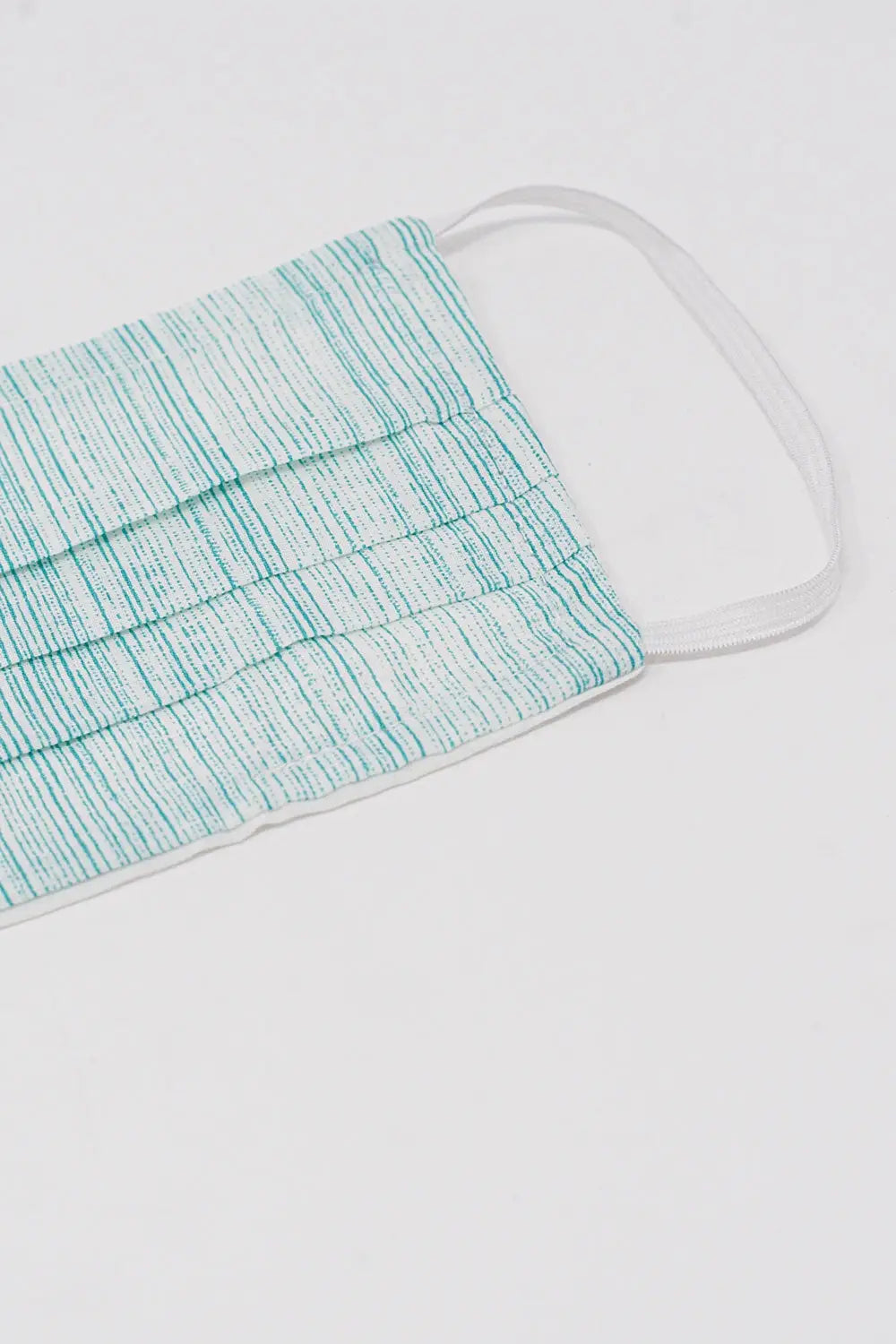 2 PACK Masque turquoise imprimé coton organique - One Size / turquoise - Collares
