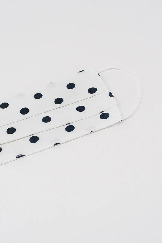 2 PACK Polka Dot white and red Mask - One Size / White - Necklaces