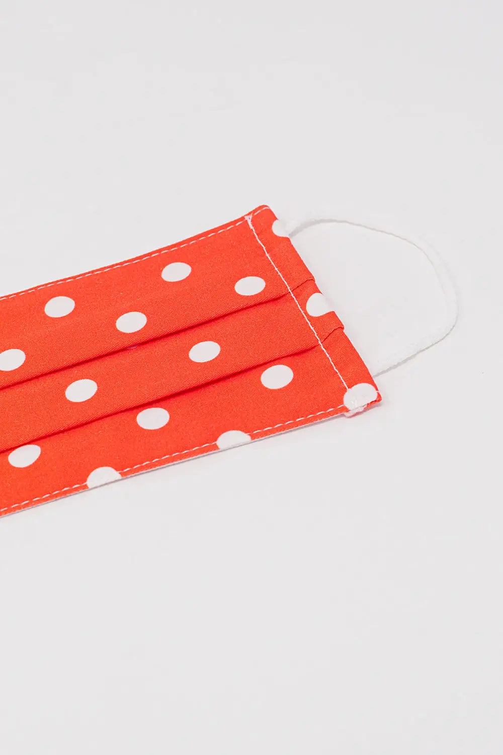 2 PACK Polka Dot white and red Mask - One Size / White - Necklaces