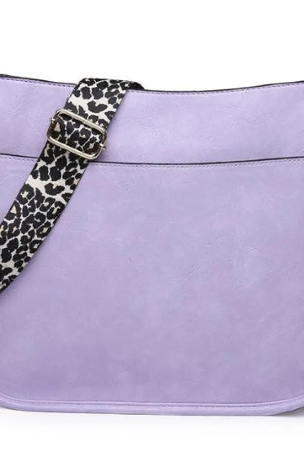 Crossbody Handbag With Leopard Animal Strap