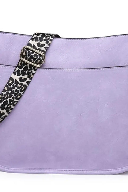 Crossbody Handbag With Leopard Animal Strap