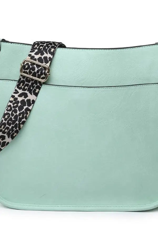 Crossbody Handbag With Leopard Animal Strap