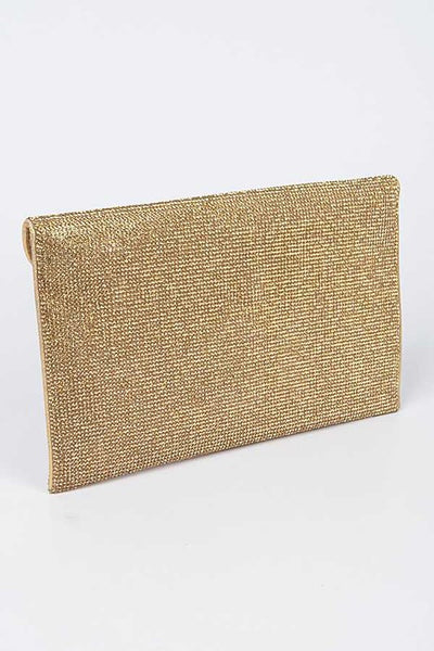 Rhinestone Statement Envelope Clutch Bag