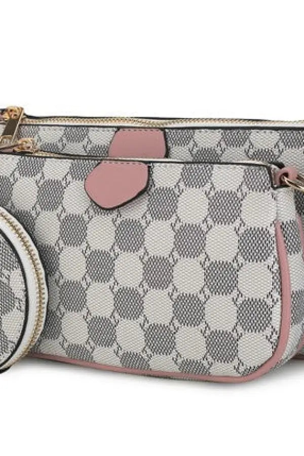 Evanna 3 pcs Crossbody Bag *More Colors - Pink / One Size - Bags & Belts