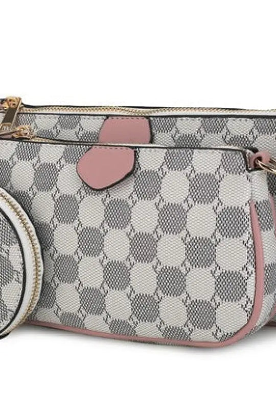 Evanna 3 pcs Crossbody Bag *More Colors - Pink / One Size - Bags & Belts