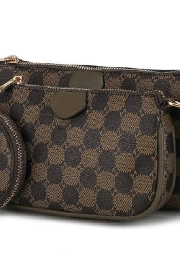 Evanna 3 pcs Crossbody Bag *More Colors - Olive / One Size - Bags & Belts