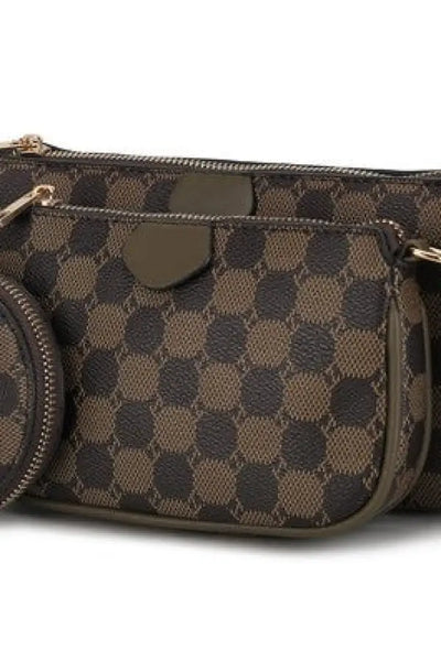 Evanna 3 pcs Crossbody Bag *More Colors - Olive / One Size - Bags & Belts