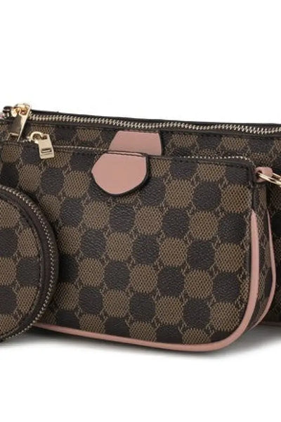 Evanna 3 pcs Crossbody Bag *More Colors - Mauve / One Size - Bags & Belts