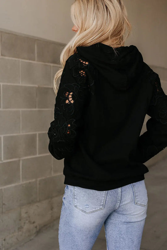 University Hoodie - Love Story Black - Tops